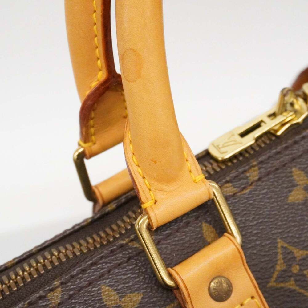 LOUIS VUITTON Brown Monogram Keepall 55 Boston Bag - Picture 10 of 14